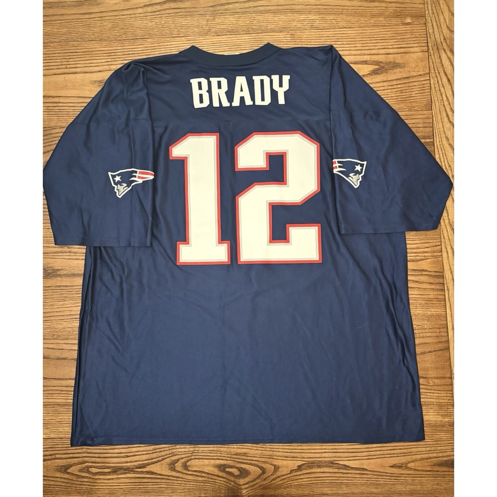 Tom Brady‎ #12 New England Partriots NFL Team Apparel Football Jersey Size 2XL